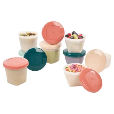 Babymoov Babybols airtight biosourced food containers - 8 x 180ml + 8 x 250ml