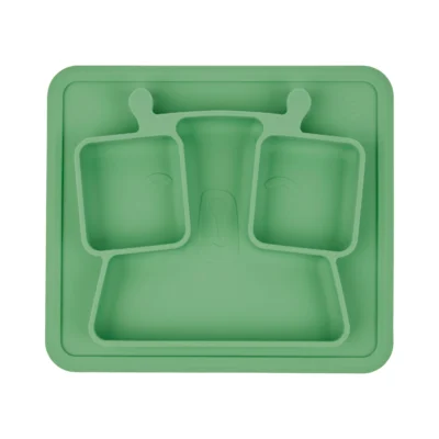 Badabulle non-slip silicone plate with compartments