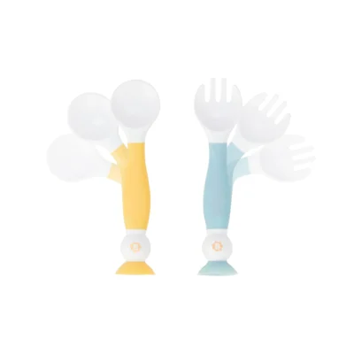 Badabulle flexible first cutlery set